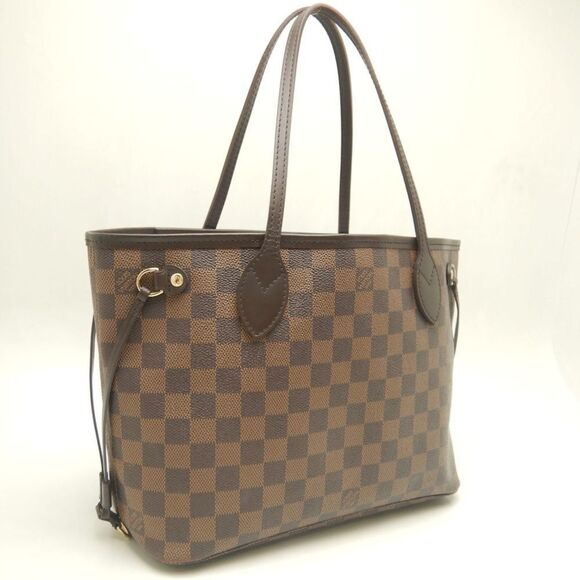 LOUIS VUITTON Brown Damier Neverfull PM Tote Bag - Picture 2 of 10
